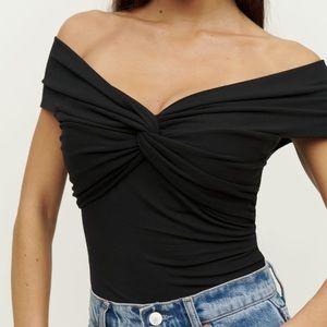 REFORMATION Ezlynn Knit Top Large